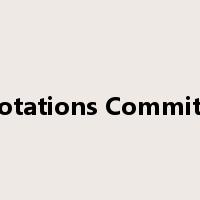 Quotations Committee是什么意思