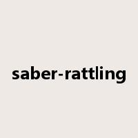 saber-rattling是什么意思