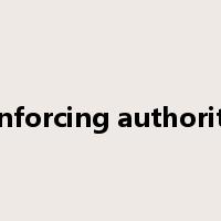 enforcing authority是什么意思