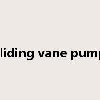sliding vane pump是什么意思