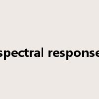 spectral response是什么意思
