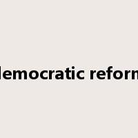 democratic reform是什么意思