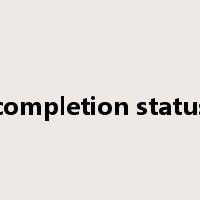 completion status是什么意思