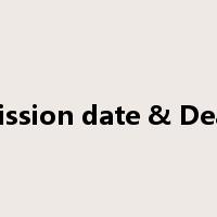 Submission date & Deadline是什么意思