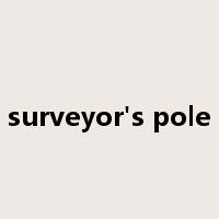 surveyor's pole是什么意思