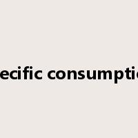 specific consumption是什么意思