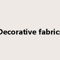 Decorative fabrics是什么意思