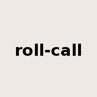 roll-call是什么意思