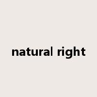 natural right是什么意思