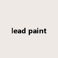 lead paint是什么意思