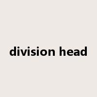 division head是什么意思