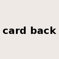 card back是什么意思
