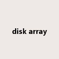 disk array是什么意思