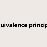 equivalence principle是什么意思