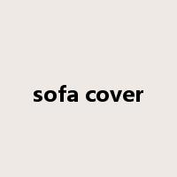 sofa cover是什么意思