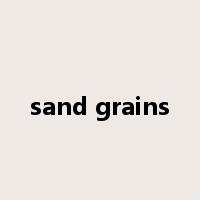 sand grains是什么意思