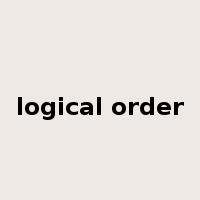 logical order是什么意思