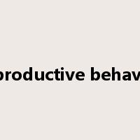 reproductive behavior是什么意思