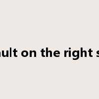 a fault on the right side是什么意思
