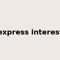 express interest是什么意思