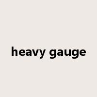 heavy gauge是什么意思