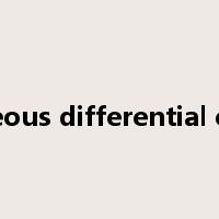 simultaneous differential equations是什么意思