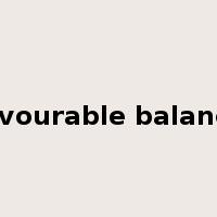 favourable balance是什么意思