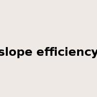 slope efficiency是什么意思