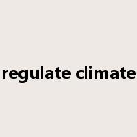 regulate climate是什么意思