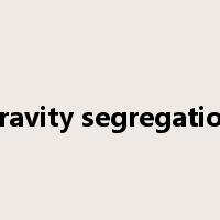 gravity segregation是什么意思