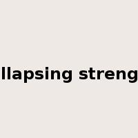 collapsing strength是什么意思