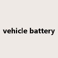vehicle battery是什么意思