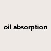 oil absorption是什么意思