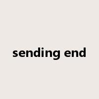 sending end是什么意思