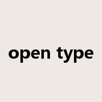 open type是什么意思