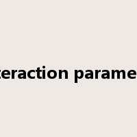 interaction parameter是什么意思