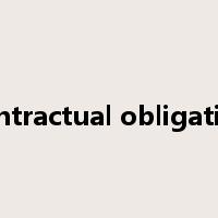 contractual obligation是什么意思