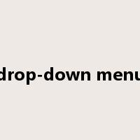 drop-down menu是什么意思