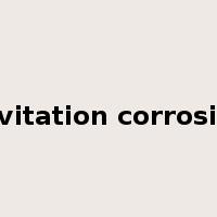 cavitation corrosion是什么意思