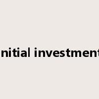 initial investment是什么意思