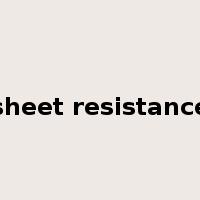 sheet resistance是什么意思