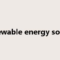 renewable energy source是什么意思