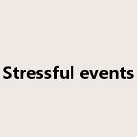Stressful events是什么意思