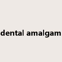 dental amalgam是什么意思