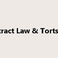 Contract Law & Torts Law是什么意思