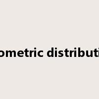 geometric distribution是什么意思