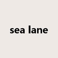 sea lane是什么意思