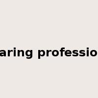 caring profession是什么意思