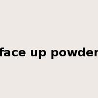 face up powder是什么意思