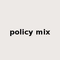 policy mix是什么意思